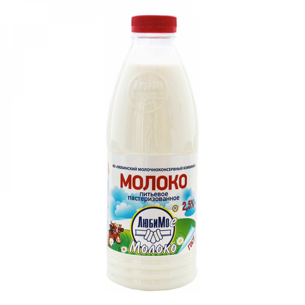Молоко Любимое молоко, 2.5%
900 мл Молоко Любимое молоко, 2.5%
900 мл