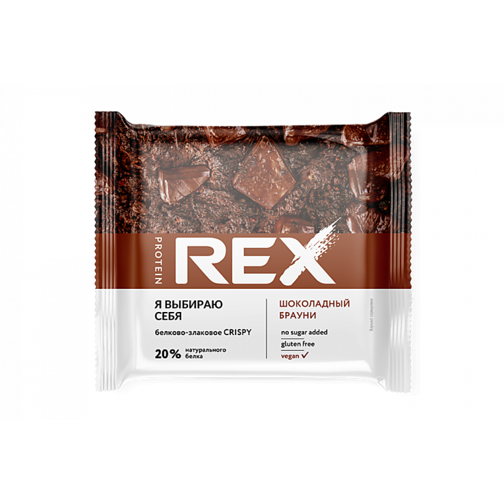 Хлебцы «ProteinRex» Шоколадный брауни, 55 г Хлебцы «ProteinRex» Шоколадный брауни, 55 г