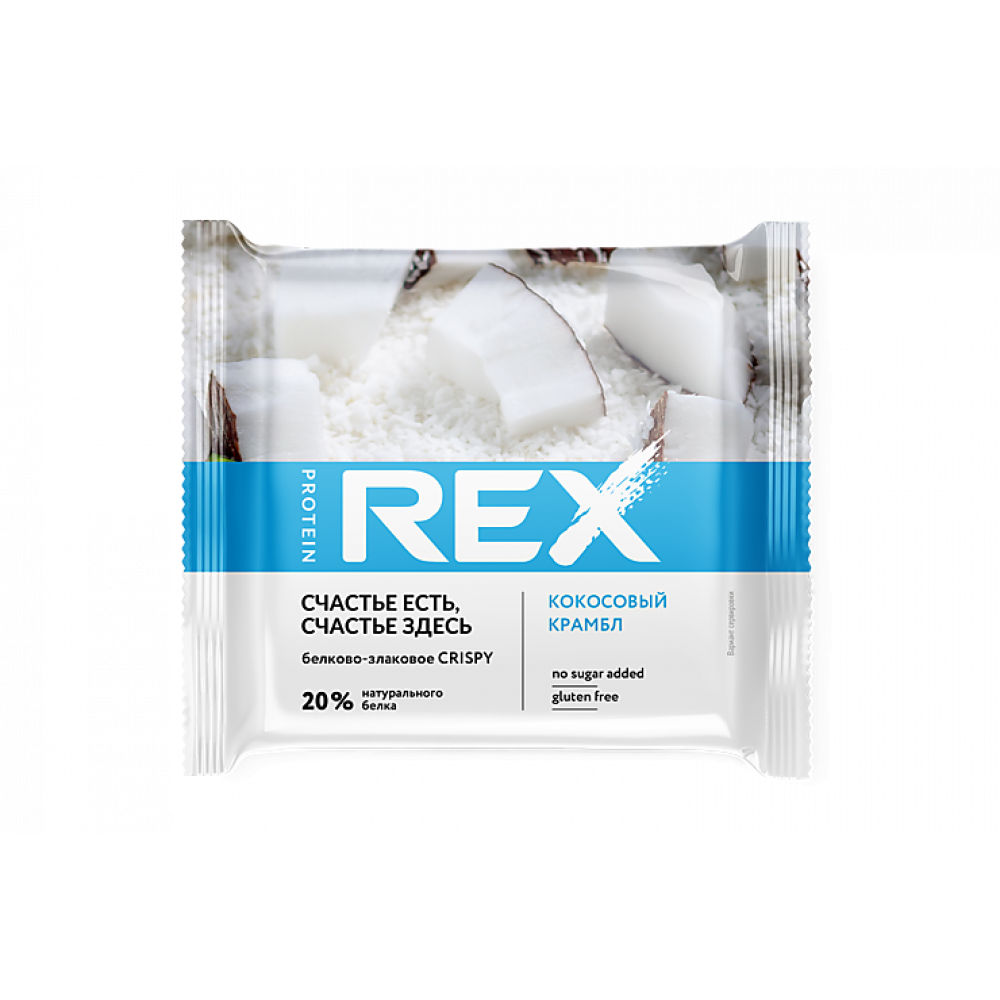 Хлебцы «ProteinRex» Кокосовый Крамбл, 55 г Хлебцы «ProteinRex» Кокосовый Крамбл, 55 г