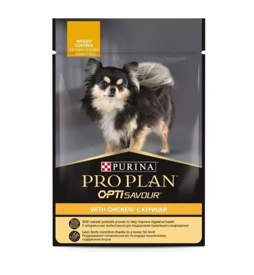 Purina Pro Plan Wheight Control Влажный корм для собак Контроль веса с курицей, 85 гр Purina Pro Plan Wheight Control Влажный корм для собак Контроль веса с курицей, 85 гр
