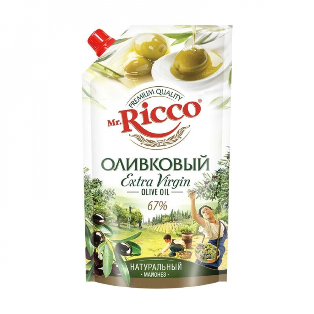Майонез "Оливковый", Mr. Ricco, 67%, 360 мл Майонез "Оливковый", Mr. Ricco, 67%, 360 мл