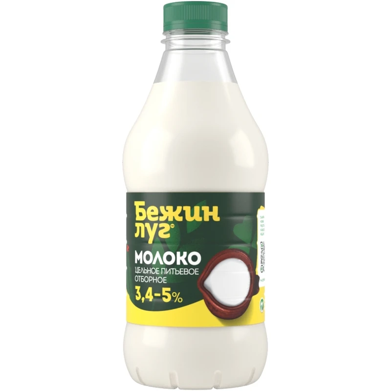 Молоко Бежин Луг отборное 3.4-5% 925г Молоко Бежин Луг отборное 3.4-5% 925г