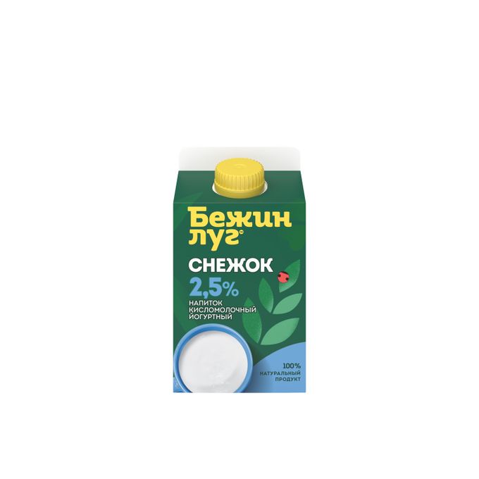 Кефирный напиток Бежин Луг Снежок 2.5% 450г Кефирный напиток Бежин Луг Снежок 2.5% 450г