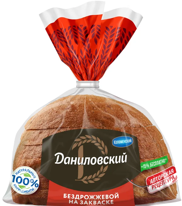 Хлеб Коломенский Даниловский ржано-пшеничный нарезка 350г Хлеб Коломенский Даниловский ржано-пшеничный нарезка 350г