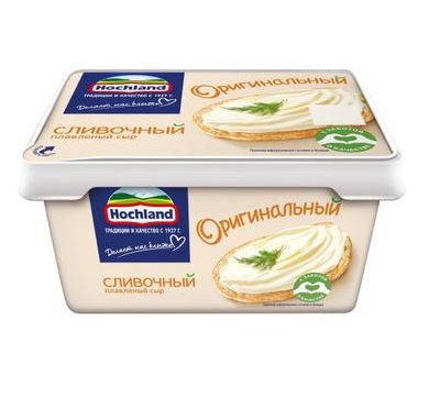 Сыр Хохланд плавленый сливочный Оригинальный ЖД 45%