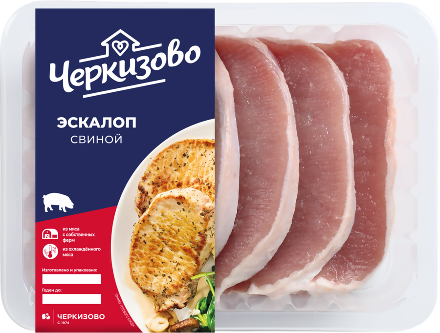 Эскалоп из свинины ЧЕРКИЗОВО, 500г Эскалоп из свинины ЧЕРКИЗОВО, 500г