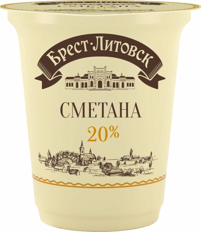 Сметана Брест-Литовск 20% 315 гр Сметана Брест-Литовск 20% 315 гр