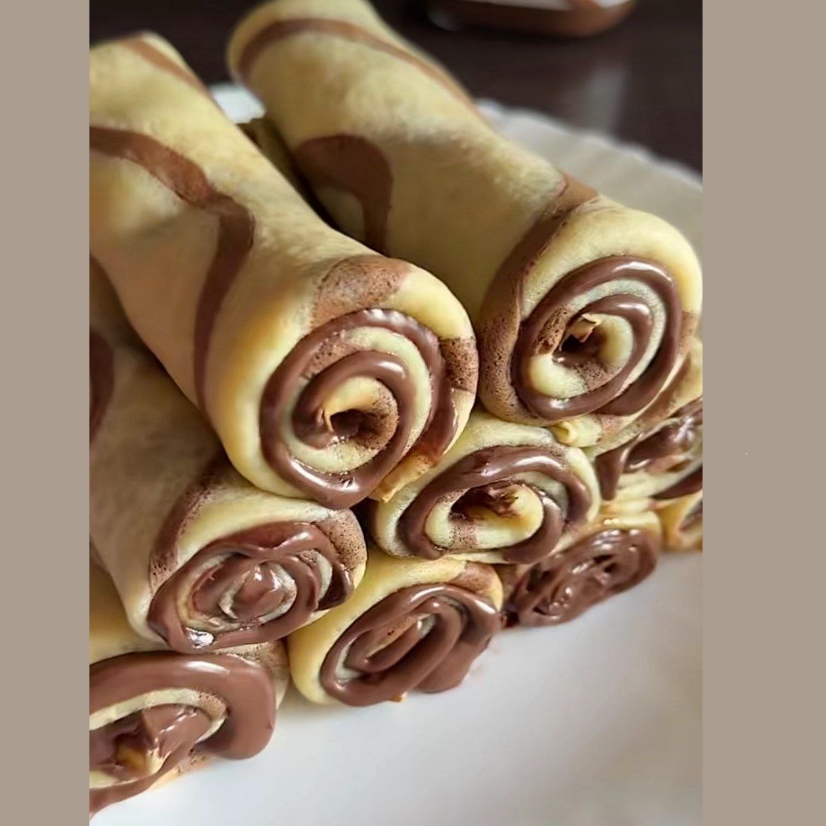 Блинчики с шоколадным кремом