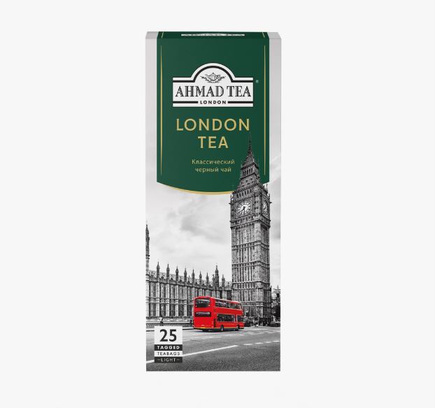Чай чёрный "London Tea", Ahmad, 25 пакетиков Чай чёрный "London Tea", Ahmad, 25 пакетиков