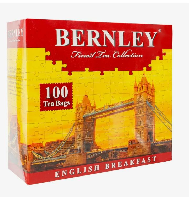 Чай чёрный "English breakfast", Bernley, 100 пакетиков Чай чёрный "English breakfast", Bernley, 100 пакетиков