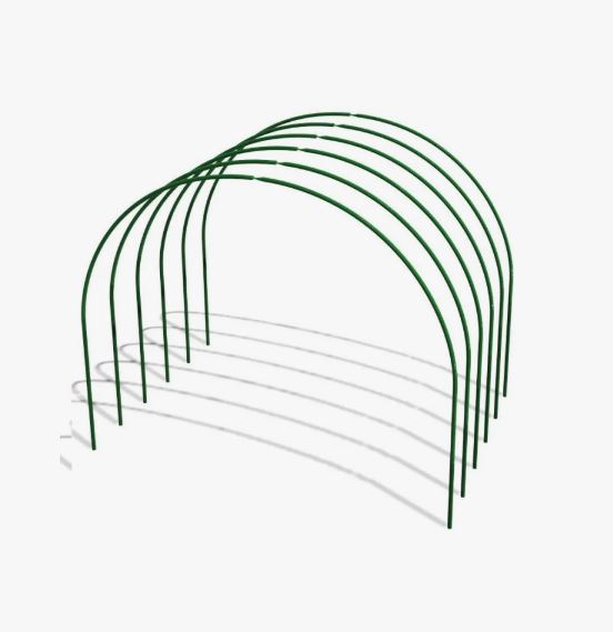 Дуги парниковые в ПВХ 0,6х0,85 6 штук,диаметр 5мм.