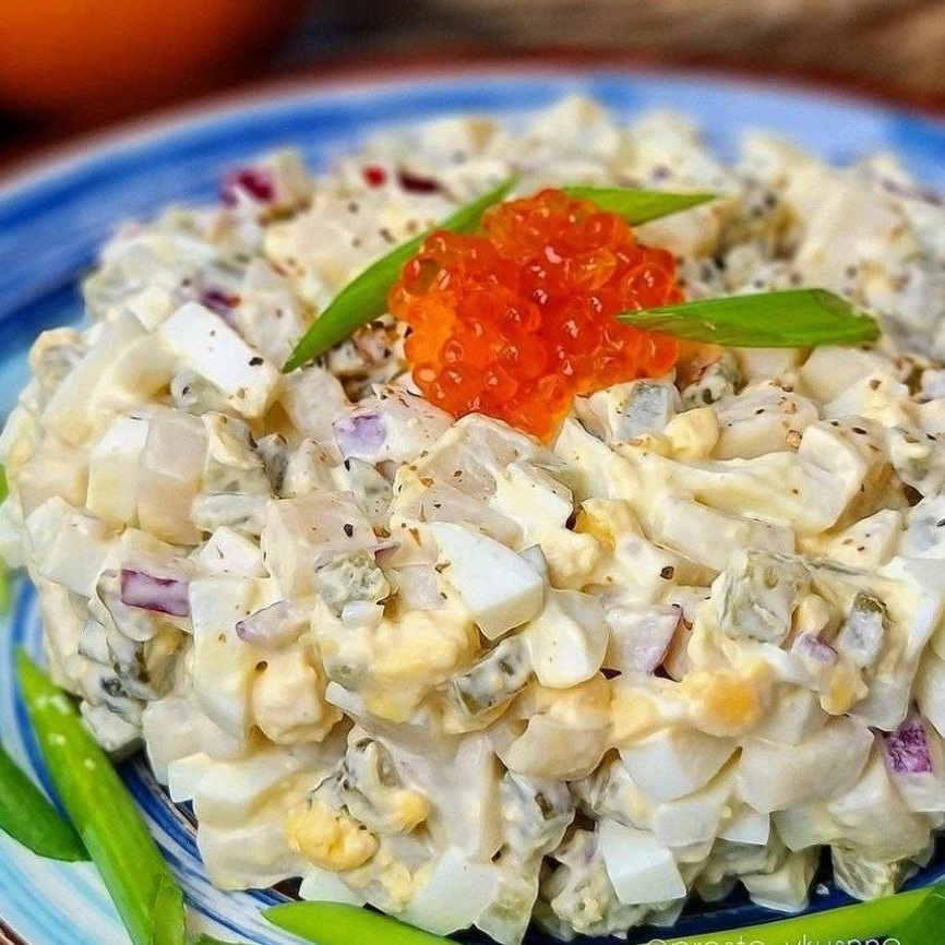 Салат с кальмарами, 100 гр. Салат с кальмарами, 100 гр.