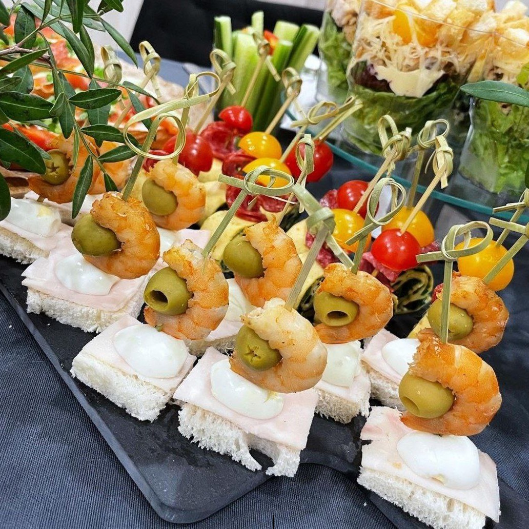 Канапе с креветками Канапе с креветками