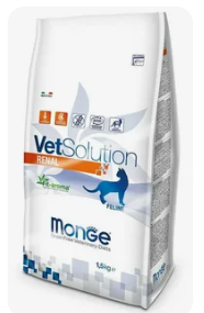 Развес MONGE VetSolution "Renal" для кошек при почечной недостаточности Развес MONGE VetSolution "Renal" для кошек при почечной недостаточности