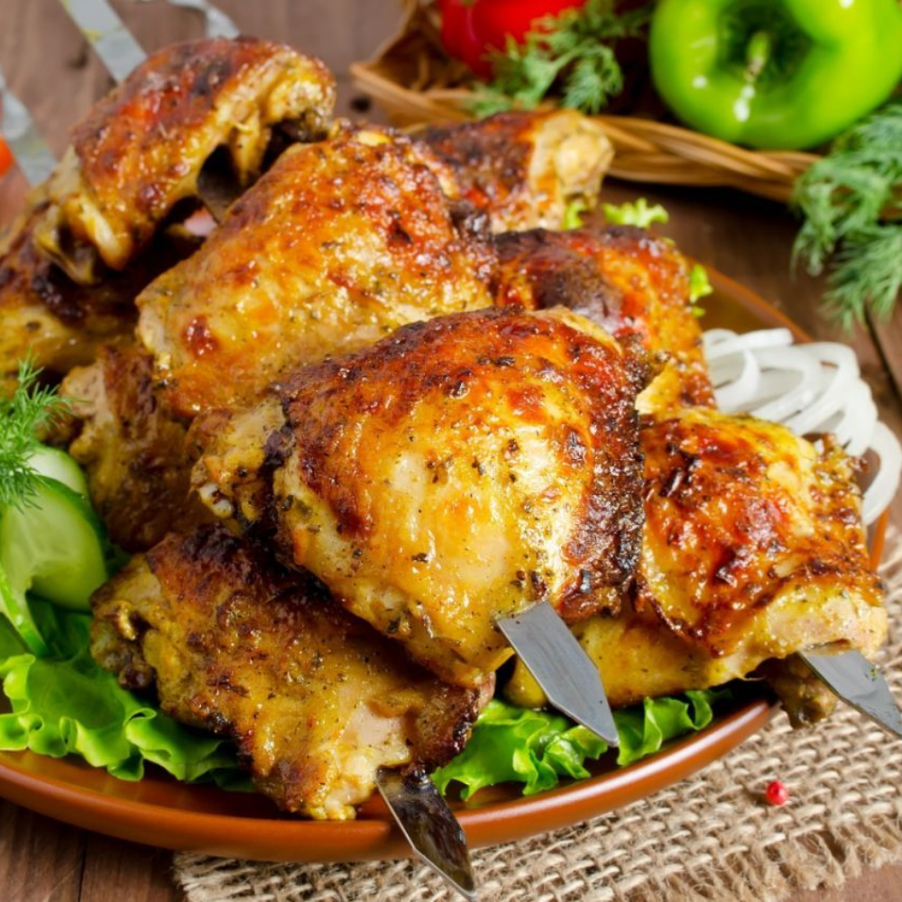 Шашлык из куриного бедра Шашлык из куриного бедра