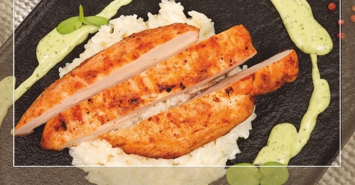 Куриный стейк со сливочным соусом басмати Куриный стейк со сливочным соусом басмати