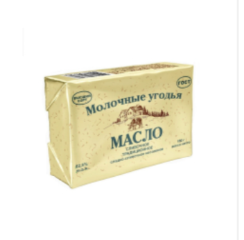 Масло 180 г Молочные угодья Традиционное 82,5% эколин Масло 180 г Молочные угодья Традиционное 82,5% эколин