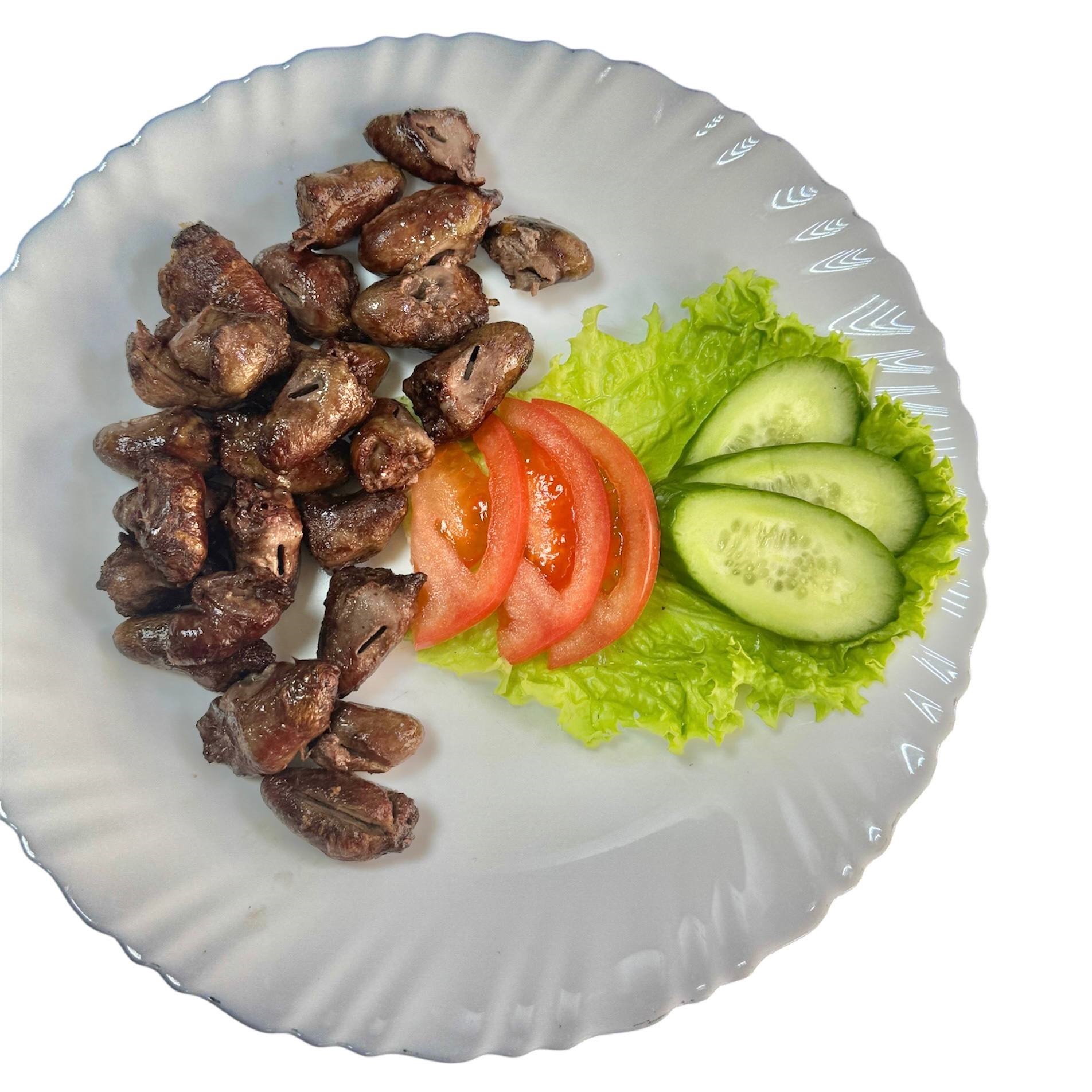 Сердечки куриные на мангале 220 гр/150 гр Сердечки куриные на мангале 220 гр/150 гр