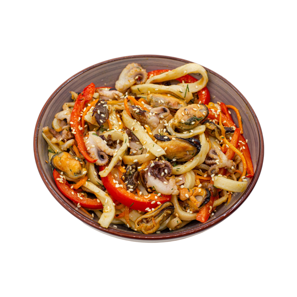 Вок с морепродуктами, 370 гр Вок с морепродуктами, 370 гр