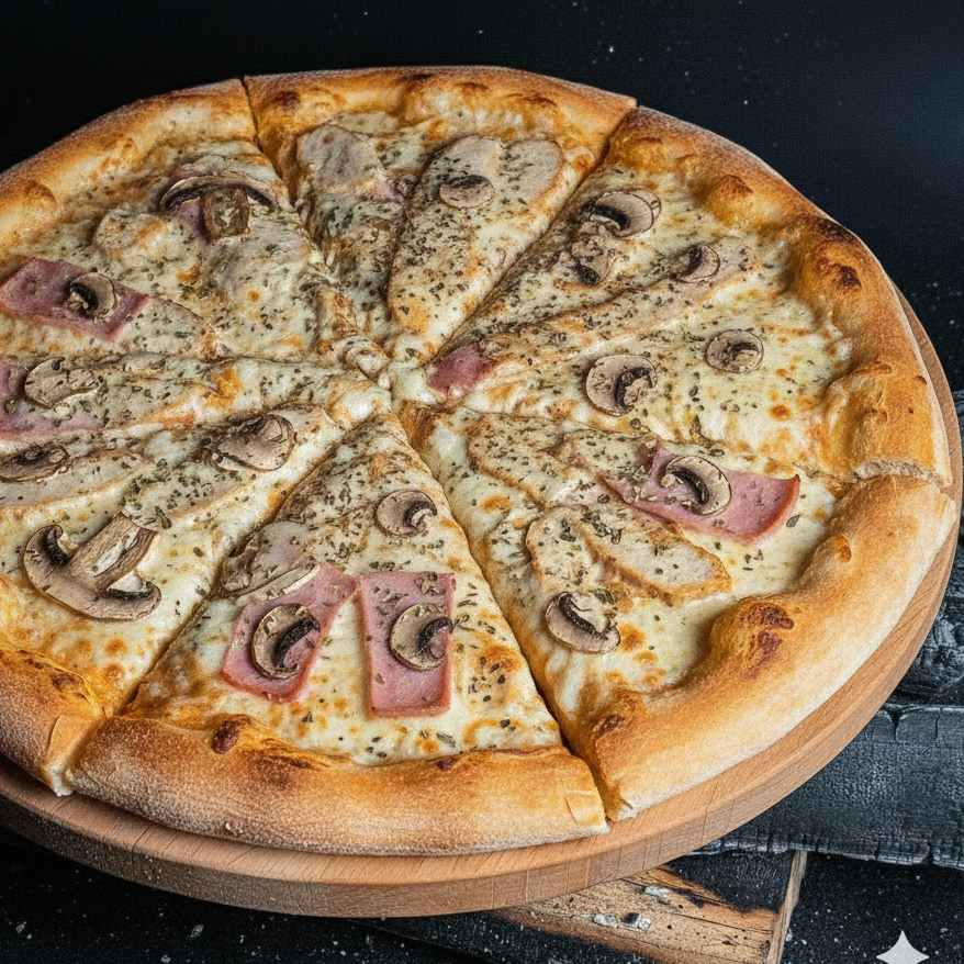 Пицца Ветчина-грибы Пицца Ветчина-грибы