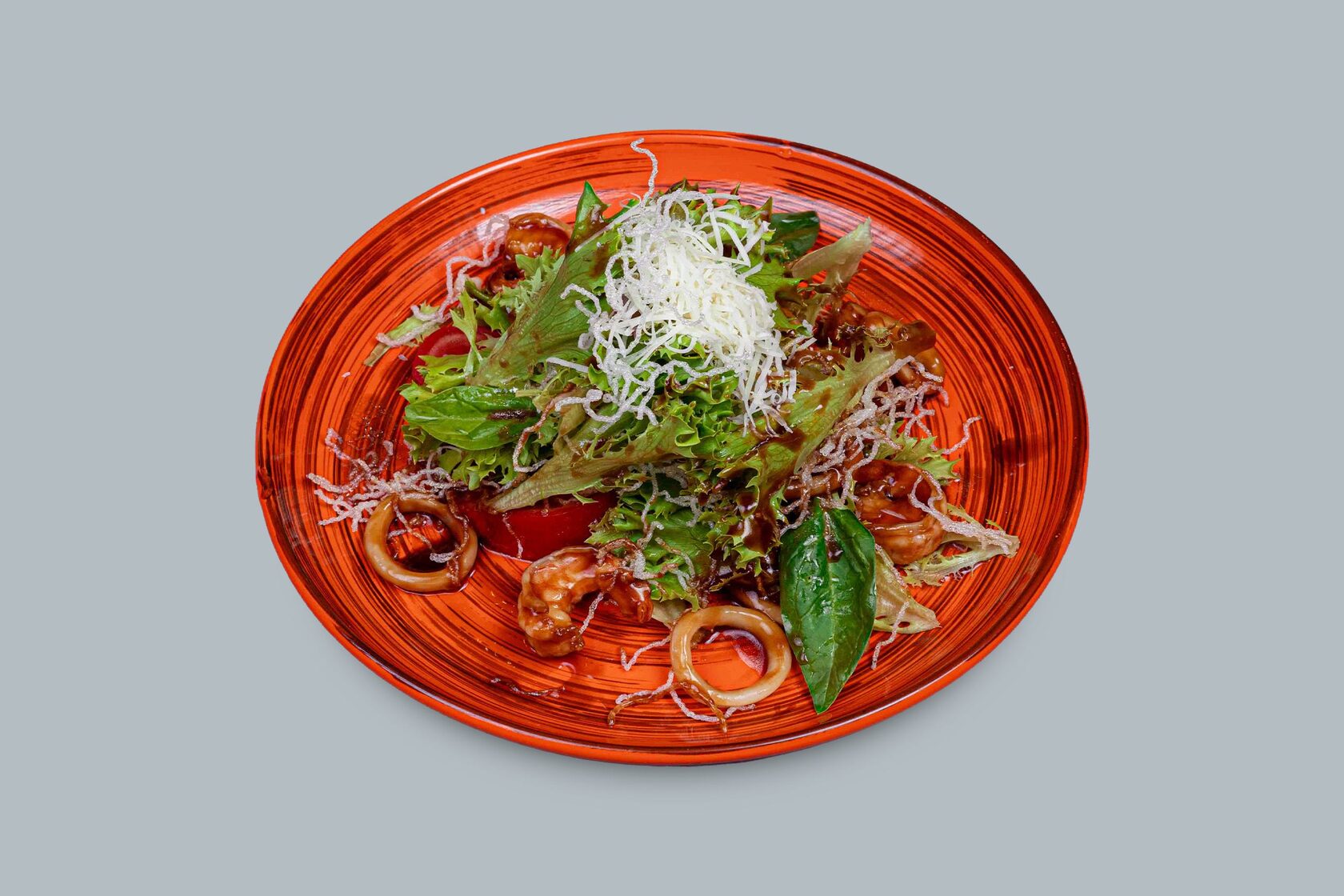 Салат с кальмаром и креветками Салат с кальмаром и креветками