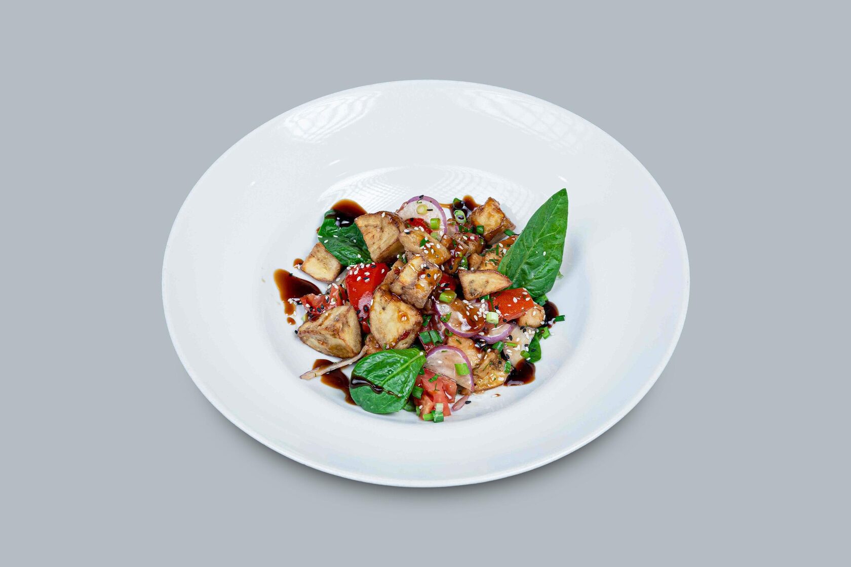 Азиатский салат с баклажаном Азиатский салат с баклажаном