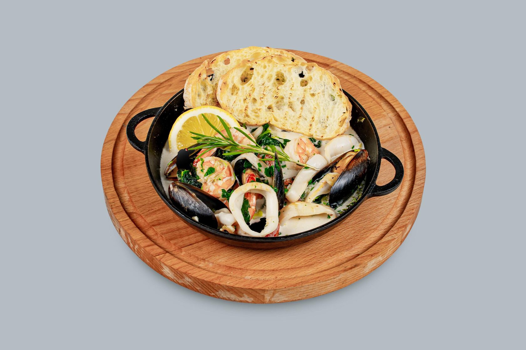 Сковорода с морепродуктами Сковорода с морепродуктами