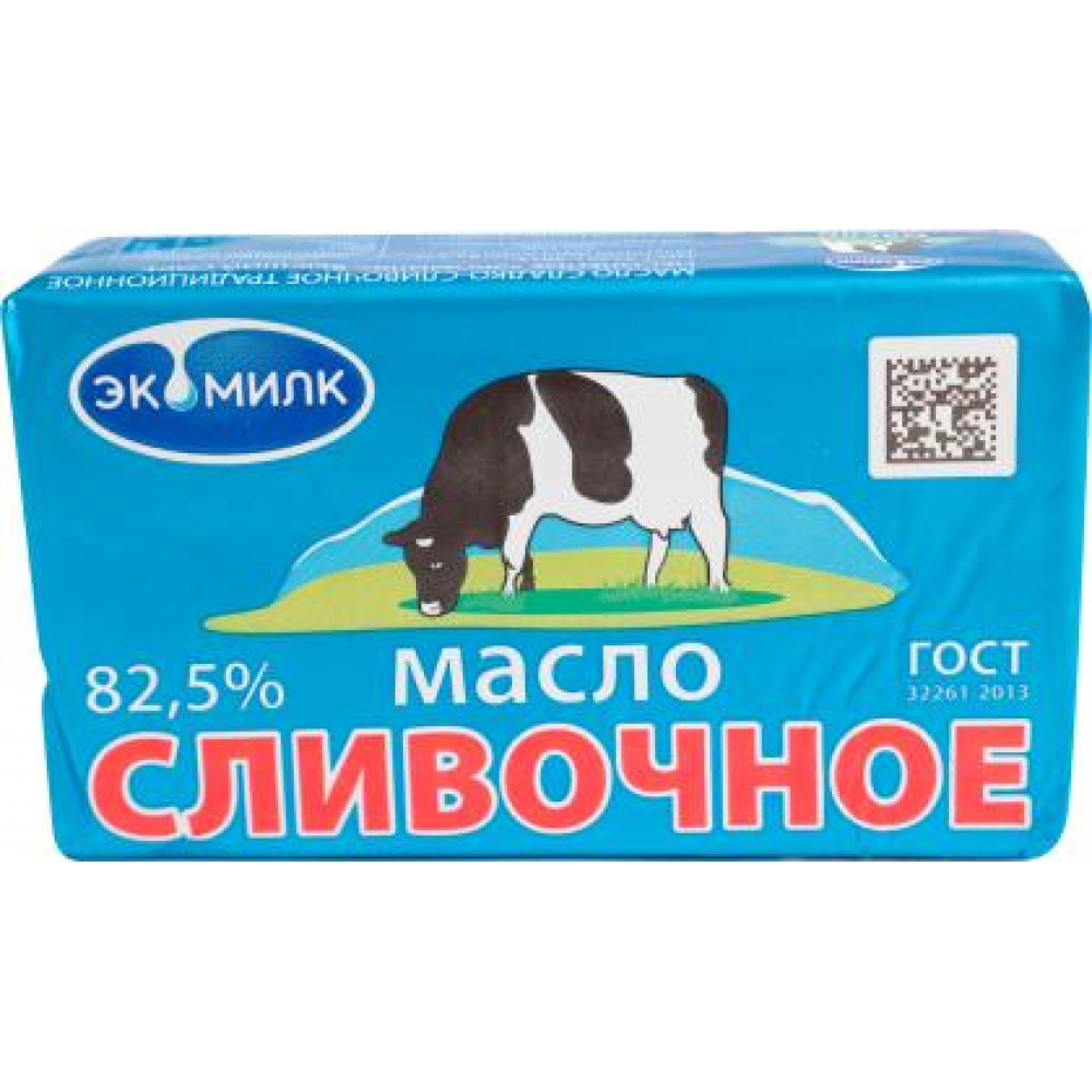 Масло сливочное Экомилк 82.5% 180г