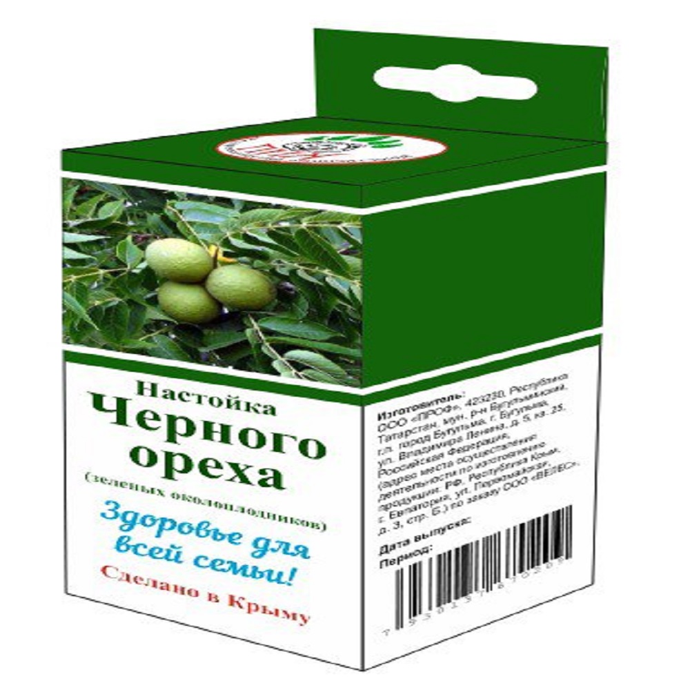 Настойка Чёрного ореха (Маньчжурского) Настойка Чёрного ореха (Маньчжурского)