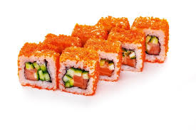 Ролл «Калифорния» с лососем Ролл «Калифорния» с лососем