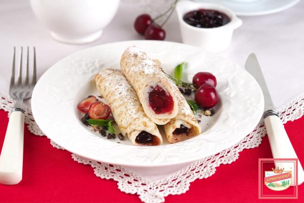 Блинчики с вишней