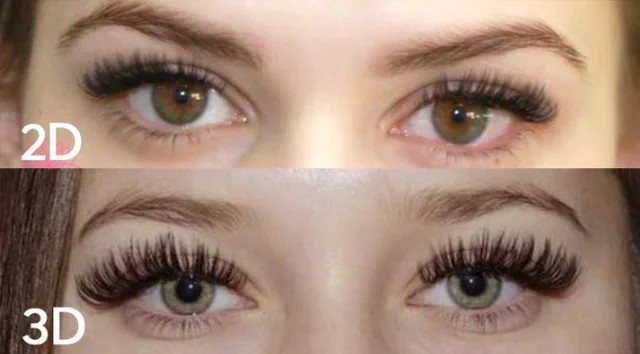 Классическое, 2D, 3D наращивание