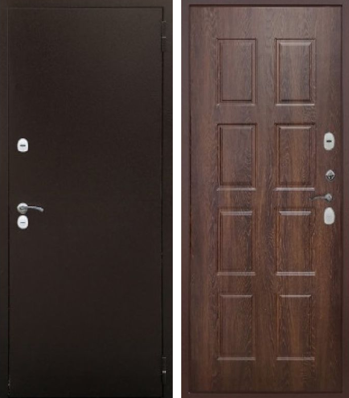 Входная дверь Термо Стандарт (Антик медь/тиковое дерево)