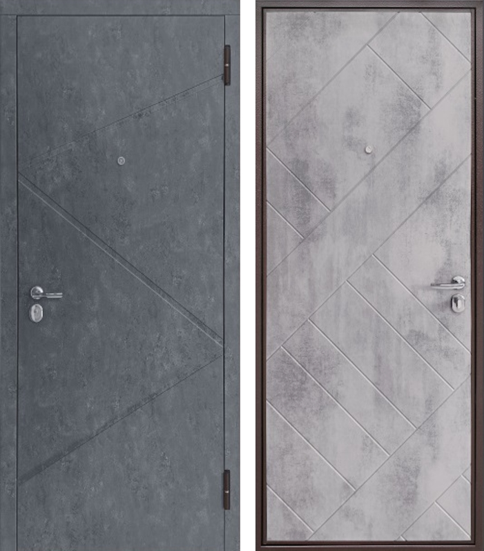 Входная дверь Прораб бетон 55 мм Сибирский стандарт