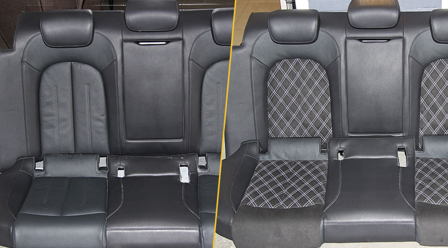 Перетяжка задних сидений