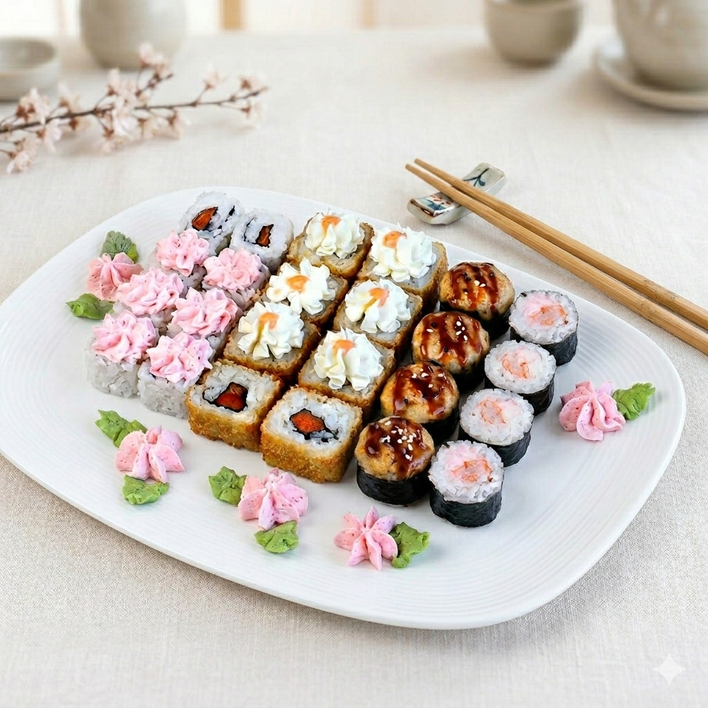 АКЦИЯ! Два набора роллов «8 марта»