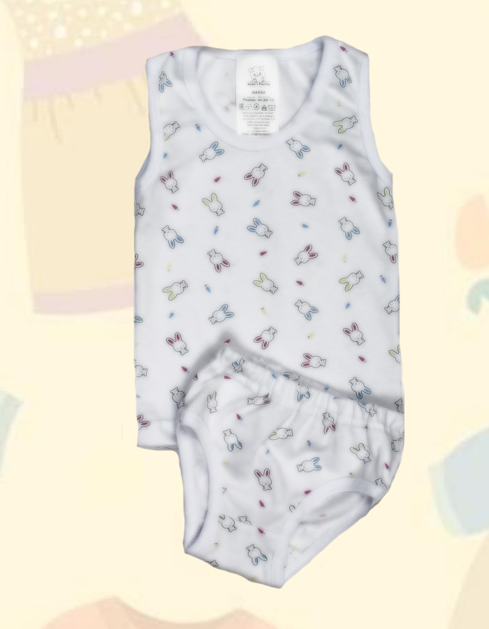 Комплект нижнего белья (майка, трусики)-4 