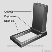 Прямоугольные темно-серые (Китай)-Стела-1100*500*70 Прямоугольные темно-серые (Китай)-Стела-1100*500*70