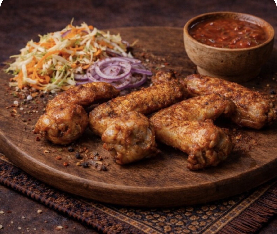 Крылья куриные на мангале 3шт Крылья куриные на мангале 3шт