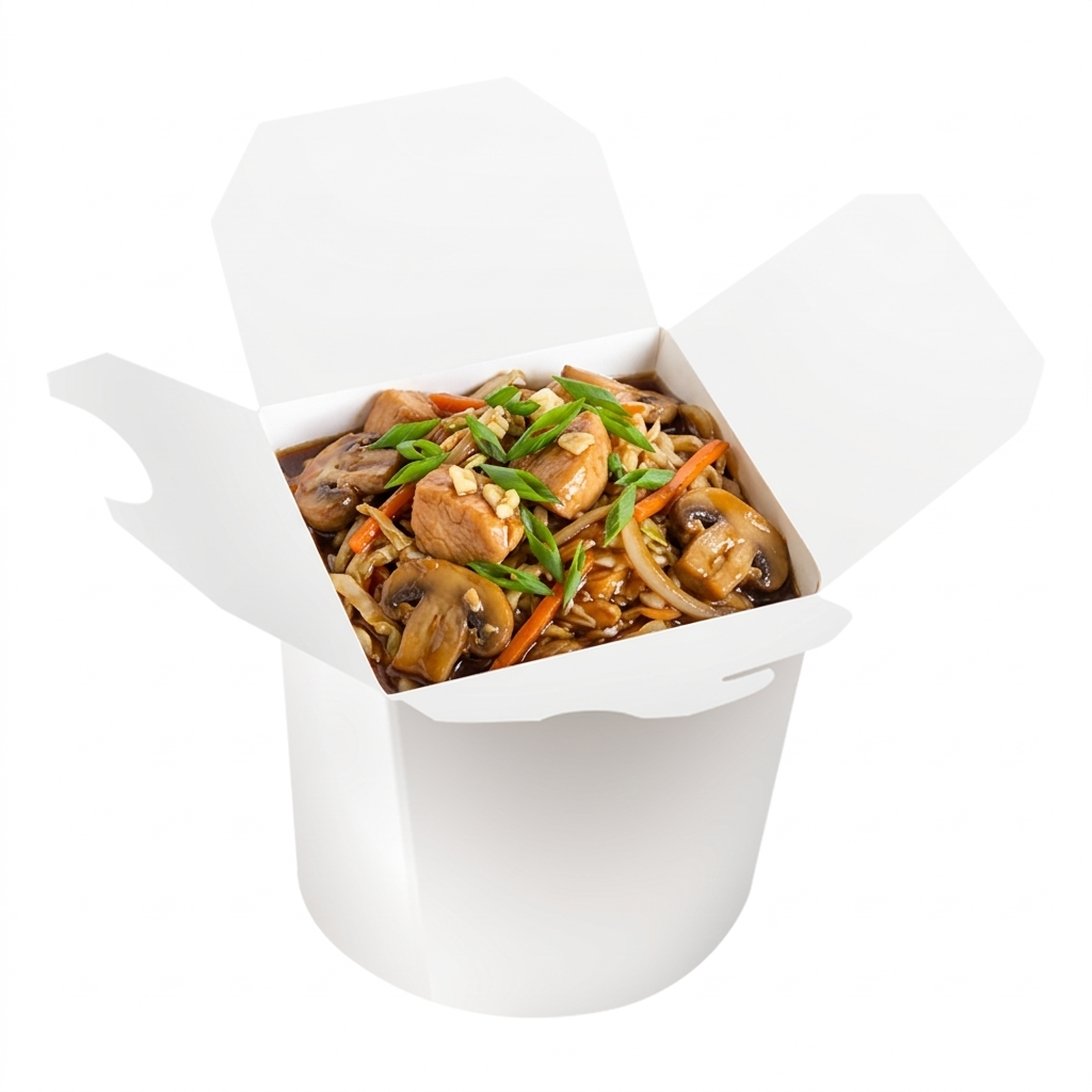 Куриная грудка с грибами и овощами, 150 гр