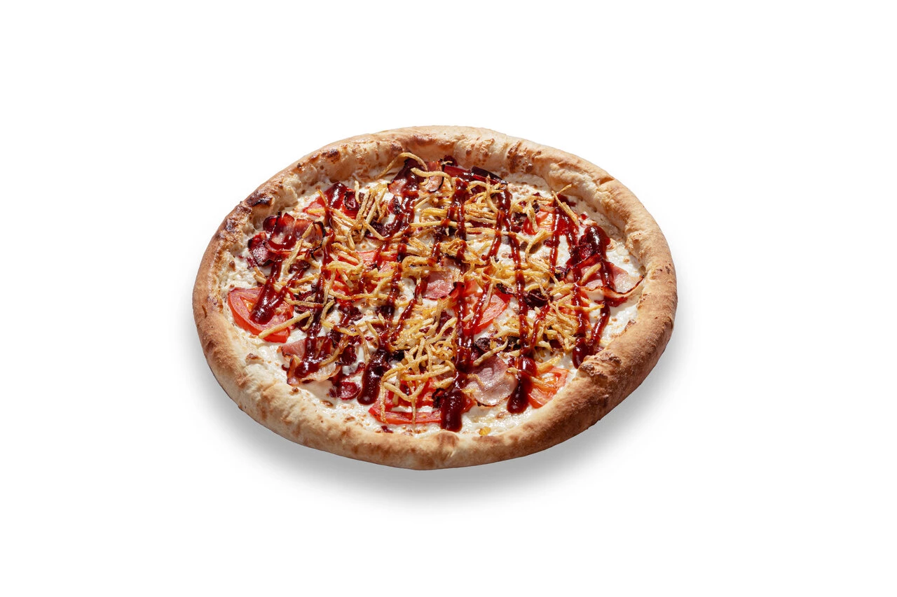 Пицца 40см (сырный соус)