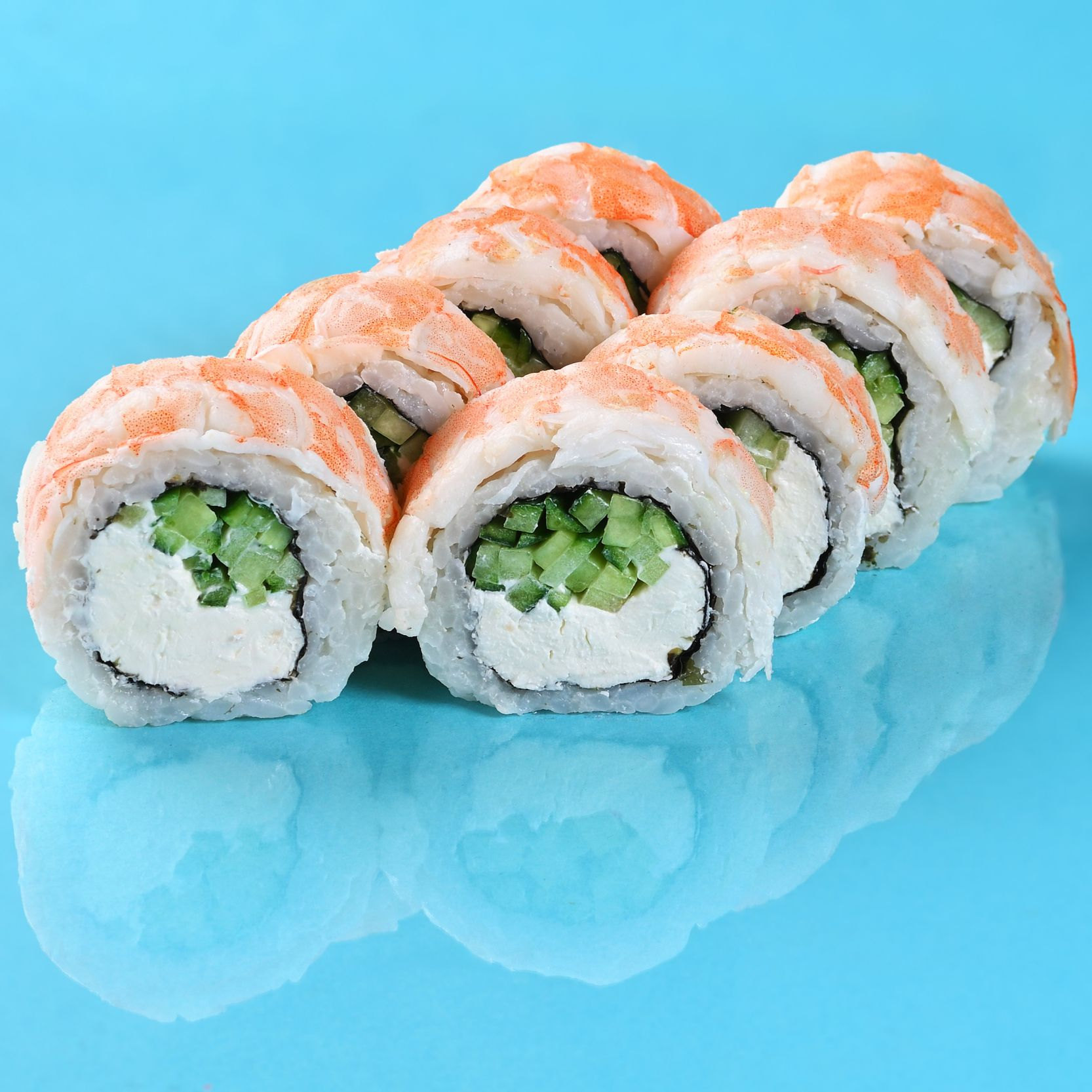 Филадельфия с креветкой Филадельфия с креветкой