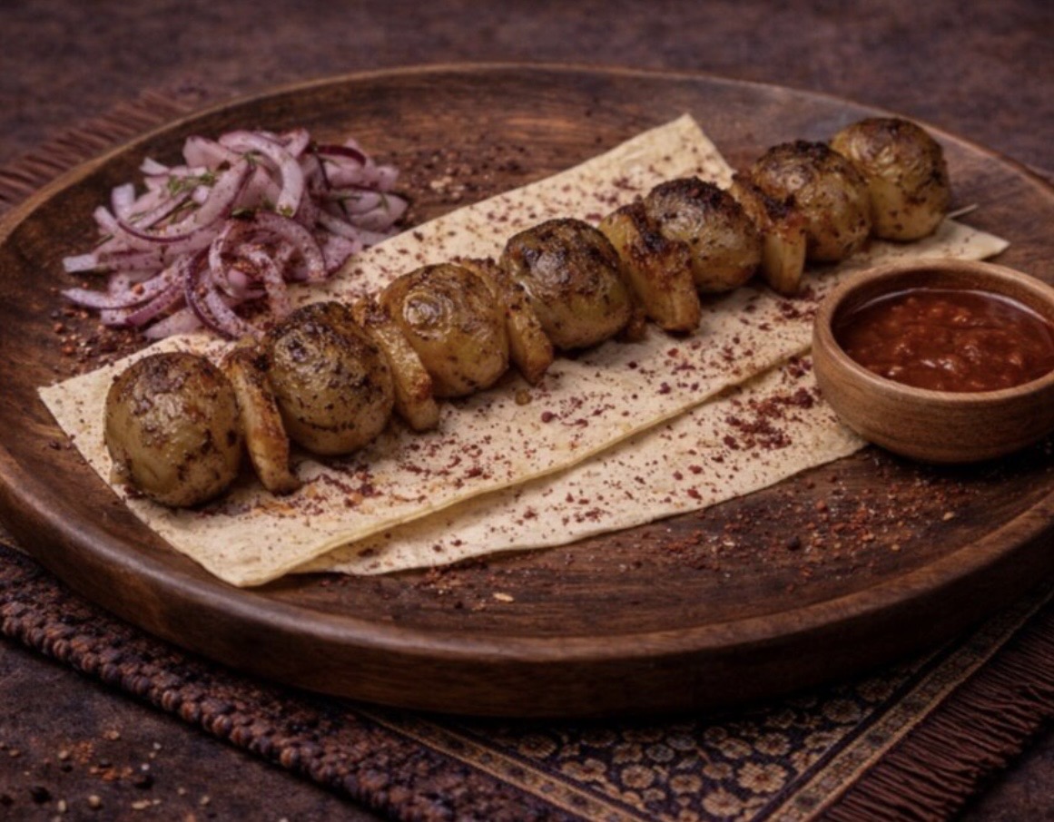 Шашлык из картофеля с курдюком 200 г