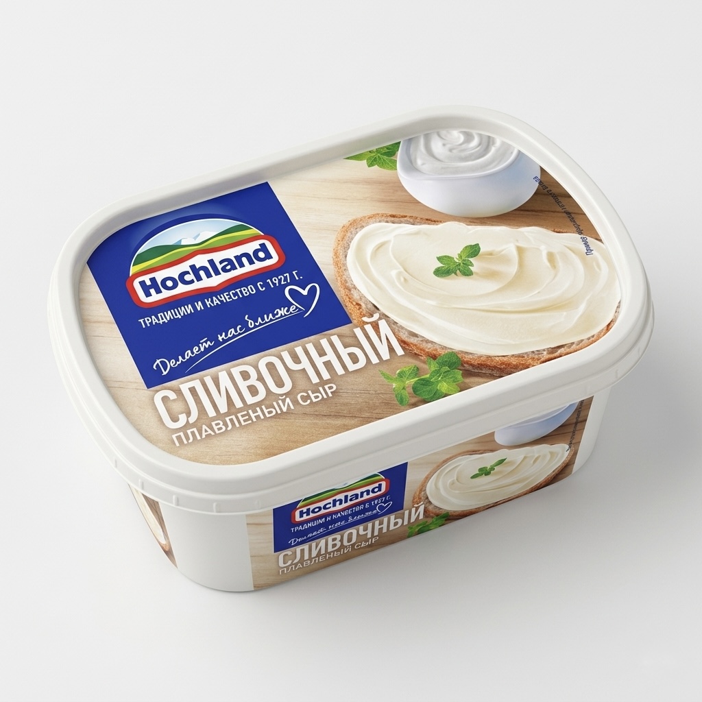 Сыр плавленый сливочный "Hochland" 55%, 200 г Сыр плавленый сливочный "Hochland" 55%, 200 г