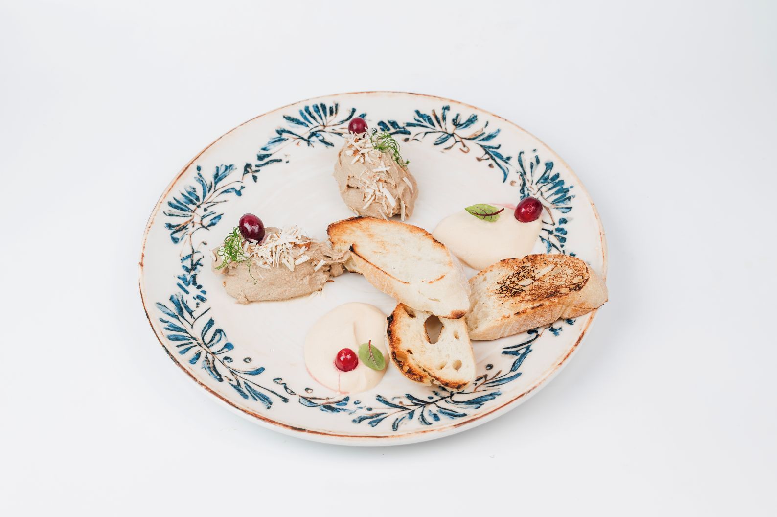 Паштет из печени цыпленка с кремом из моченых яблок