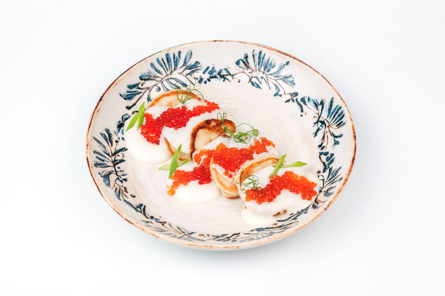 Икра щучья с оладушками