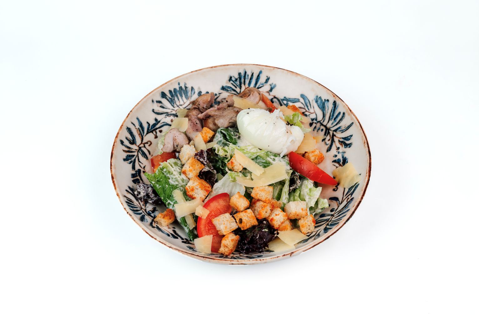 Теплый салат с куриным бедром