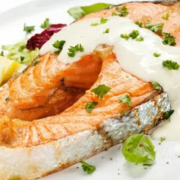 Стейк из лосося Стейк из лосося