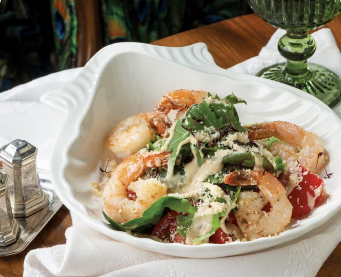 Салат с авокадо и креветками 230 г