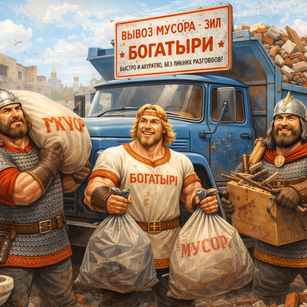 ВЫВОЗ МУСОРА ЗИЛ - БОГАТЫРИ
